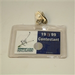 1999 National Car Rental Golf Classic Contestant Badge - Tiger Win