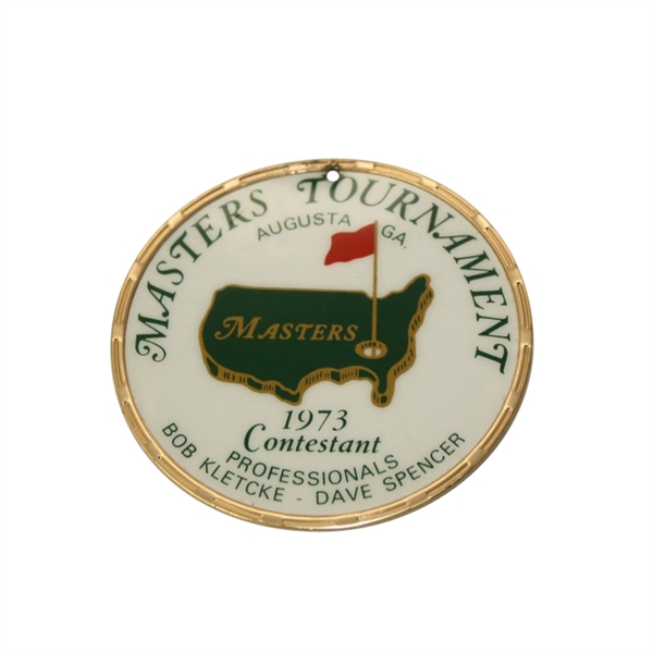1973 Masters Competitor Bag Tag - David Graham