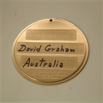 1973 Masters Competitor Bag Tag - David Graham