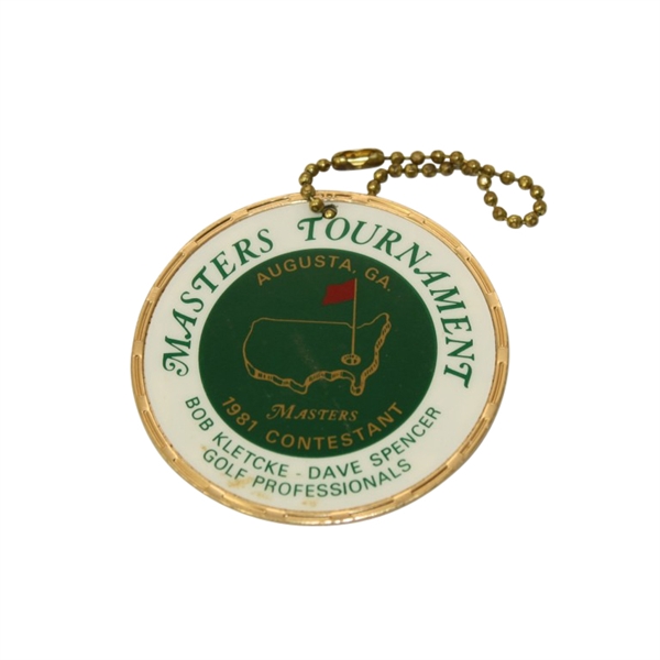 1981 Masters Competitor Bag Tag - Graham