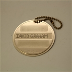 1982 Masters Competitor Bag Tag - David Graham