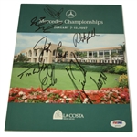 Multi-Signed 1997 Mercedes Championship Program - Tiger, Phil, and more PSA #Q05551