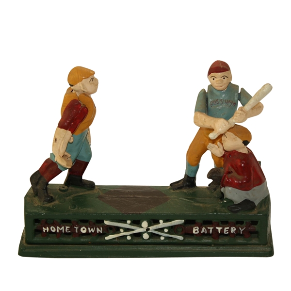 Replica Baseball Players Mechanized Bank