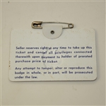 1966 Masters Tournament Badge - #22142