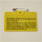 1969 Masters Tournament Badge - #6570