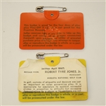 Lot of Two Masters Tournament Badges - 1971 and 1973