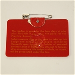 1972 Masters Tournament Badge - #23704