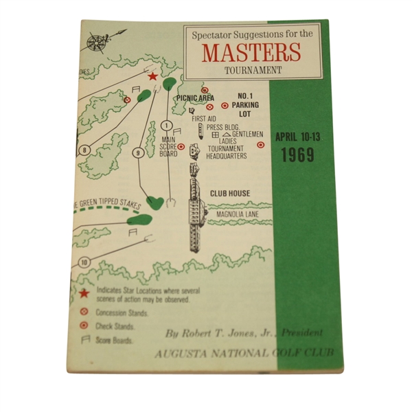 1969 Masters Tournament Spectator Guide