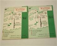 1970-1979 Masters Tournament Spectator Guides