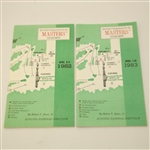 1980-1989 Masters Tournament Spectator Guides