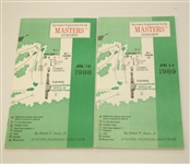 1980-1989 Masters Tournament Spectator Guides