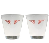 Lot of Two Olympic Club Vintage Cocktail Frosted Glasses