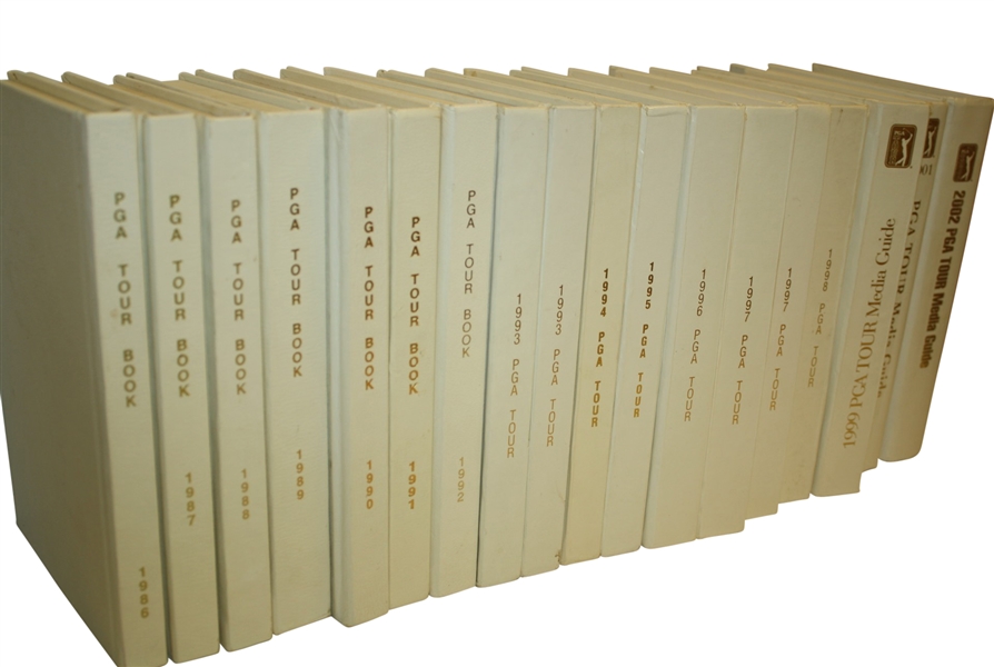 Lot of 18 PGA Tour Golf Books and Media-Mark Brooks Copies With Name Etched on Covers