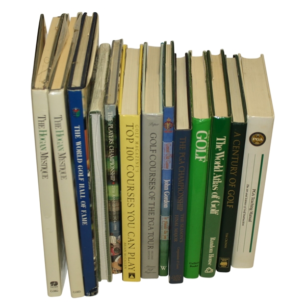 Lot of 13 Coffee Table Golf Books - Mark Brooks Collection