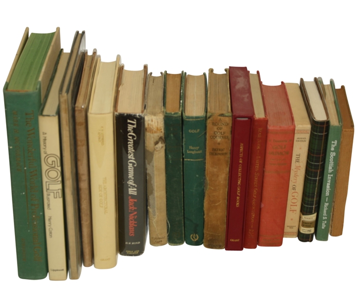 Lot of 17 Assorted Golf Books - Mark Brooks Collection
