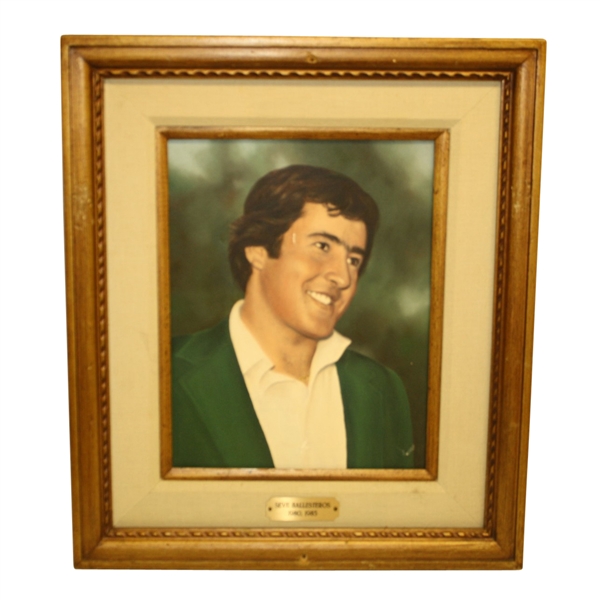 Seve Ballesteros Original Oil Painting Hung at Green Jacket Restaurant In Augusta