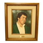Seve Ballesteros Original Oil Painting Hung at Green Jacket Restaurant In Augusta