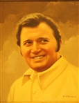 Ray Floyd Original Oil Painting Hung at Green Jacket Restaurant In Augusta