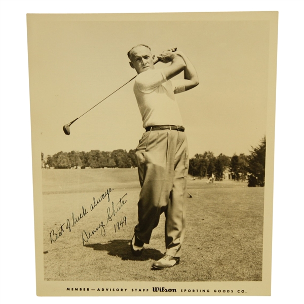 Denny Shute Signed 8x10 Photo JSA COA