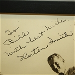 Horton Smith Signed 8x10 B&W Photo-1934 Masters Champ, HOF, D-1963- Framed JSA COA