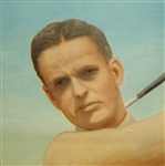 Original Print of Dwight Eisenhower's Painting of Bobby Jones-With Ike Thank You Note