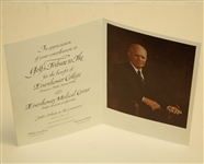 Original Print of Dwight Eisenhower's Painting of Bobby Jones-With Ike Thank You Note
