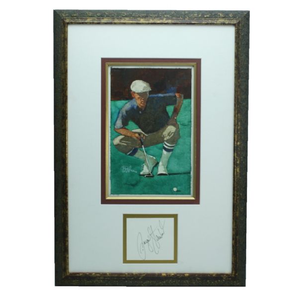 Payne Stewart Original Bart Forbes Painting "Golfs Greatest Card Set"-Signature