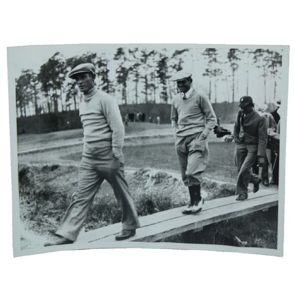 Horton Smith + Denny Shute Original 1934 Masters Invitation Golf Tournament Press Photo