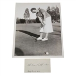 Original 6 1/2"x 8 1/2" A.P. Wire Photo of Helen Hicks & Cut Signature-Founder LPGA 