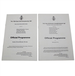 1987 Regional and Final Open Championship Qualifying Programmes