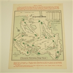 1963 Masters SUNDAY Pairing Sheet -Jack Nicklaus First Masters Victory