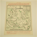 1964 Masters Saturday Pairing Sheet -Arnold Palmer's Fourth Win At Augusta