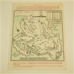 1964 Masters SUNDAY Pairing Sheet - Arnold Palmer's Record Setting 4th Win