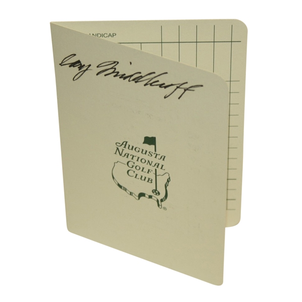 Cary Middlecoff (1955 Champion) Signed Augusta National Masters Scorecard JSA COA