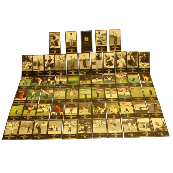 GSV Card Set Through Faldo in 1996 - 1978 Missing