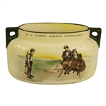 Small Royal Doulton Ceramic Bud Vase “Is a caddie always necessary?”