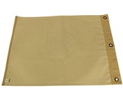 Tiger Woods Signed Tan Canvas Pebble Beach 2000 Flag - Tiger Slam (1) JSA #X96557