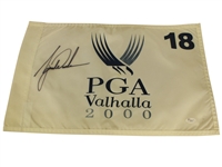 Tiger Woods Signed PGA Championship Valhalla 2000 Flag - Tiger Slam (3) JSA #X96556
