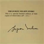 Byron Nelson Signed 'The Byron Nelson Story' Ltd Edition Book - #531/600 Mint in Slipcase