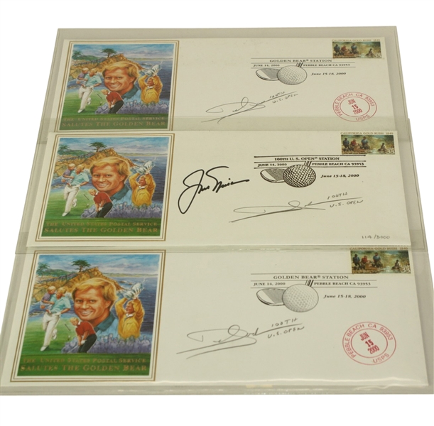 Jack Nicklaus Signed 100th U.S. Open Cachet From Pebble Beach Plus 2 Others JSA COA