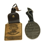 1988 and 1990 PGA Championship Contestant Bag Tags - Mark Brooks Collection