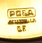 Mark Brooks' PGA Tour Player of the Month Gold Plated Medal - August 1996 