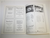 1934 First Annual Invitational Tournament Program - 1998 Reprint in Mint Condition 