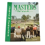 1964 Masters Week Souvenir Book-Arnold Palmer Wins 4th Title @Augusta