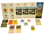 Miscellaneous Lot of Major Tickets, Pairing Sheets, and Guides - US Open, PGA, and The Open