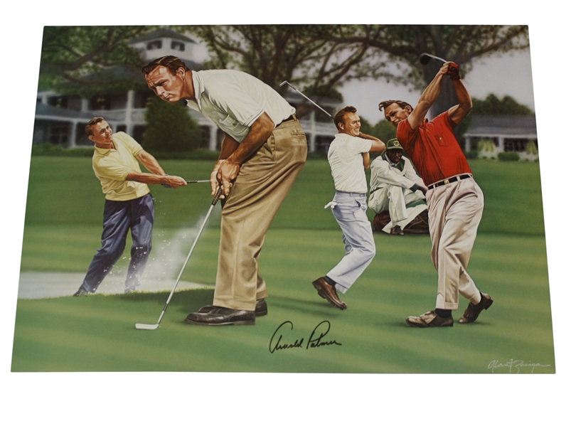 Arnold Palmer Signed Limited Edition The King In Augusta Zuniga Print JSA #B76399