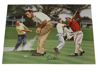 Arnold Palmer Signed Limited Edition The King In Augusta Zuniga Print JSA #B76399