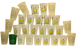 Lot of 27  Masters Plastic Cups - 1987-2015