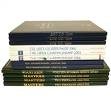 Lot of Tiger Woods Major Championship Annuals - Masters, PGA, US Open, and OPEN