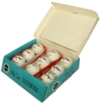 Nine Billy Casper Signed Wilson BiltmoreGolf Balls plus Signed Box JSA COA